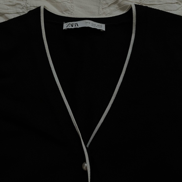 Zara Button Down Knit Sweater Medium - Picture 9 of 10